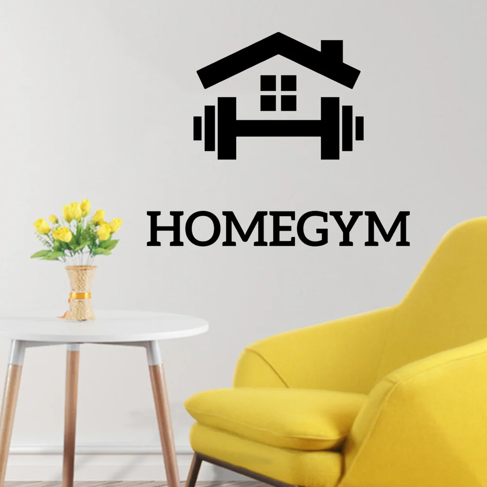 

Виниловая наклейка на стену для фитнеса, украшение для спальни HomeGym