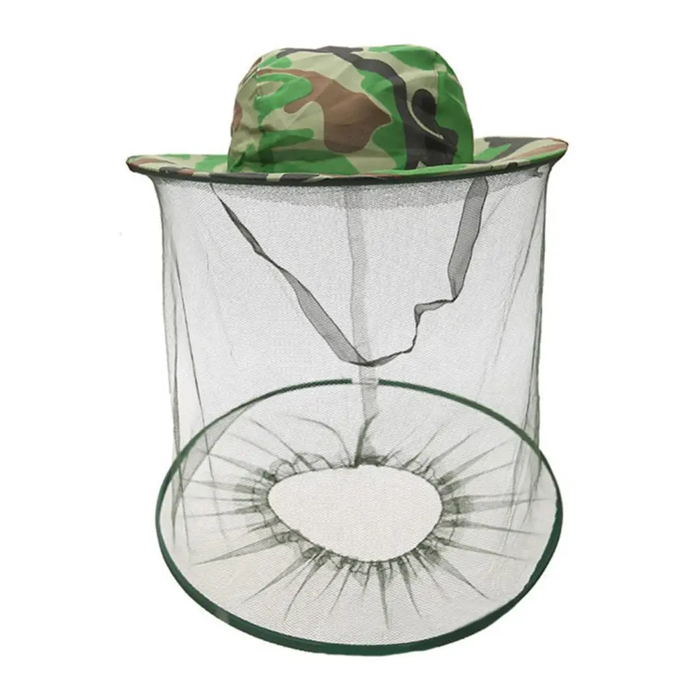 

Unisex Beekeeping Hat Mosquito Net Anti-mosquito Mesh Cap Anti-insect Head Face Protection Net Mask Hat Outdoor Fishing Hat