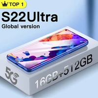 Global Version S22 Ultra Smartphones 16GB 512GB Full Screen Mobile Phones 6 7Inch Cellphones 24 48MP Camera 6000mAh Android10