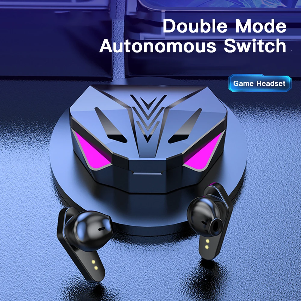 

TWS Gaming Earphone Bluetooth 5.0 Low Latency 65ms Professional Gamer Wireless Headphone With Microphone 9D Stereo HiFi Headset