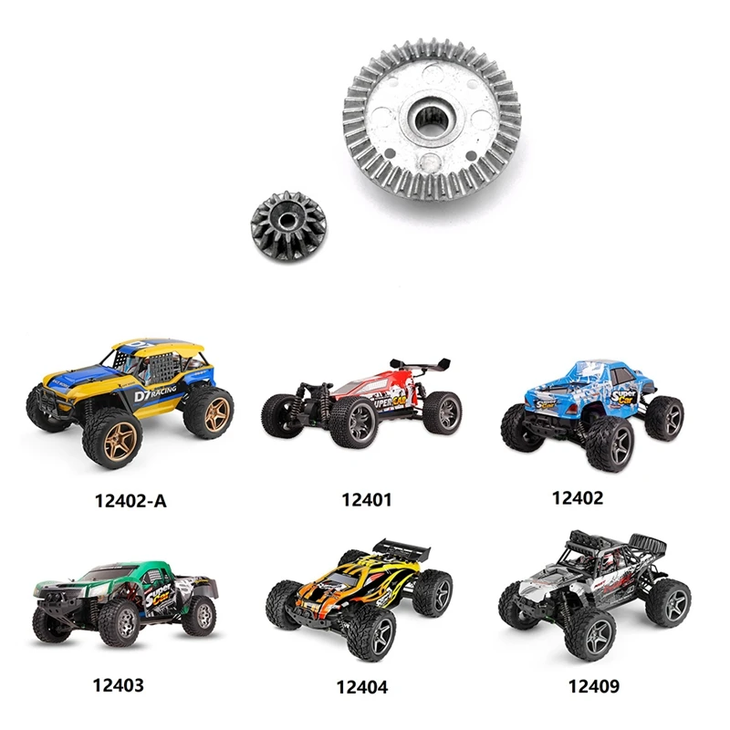 Металлический дифференциальный приводной механизм 12401-1638 для Wltoys 104009 12402-A 12401 12402