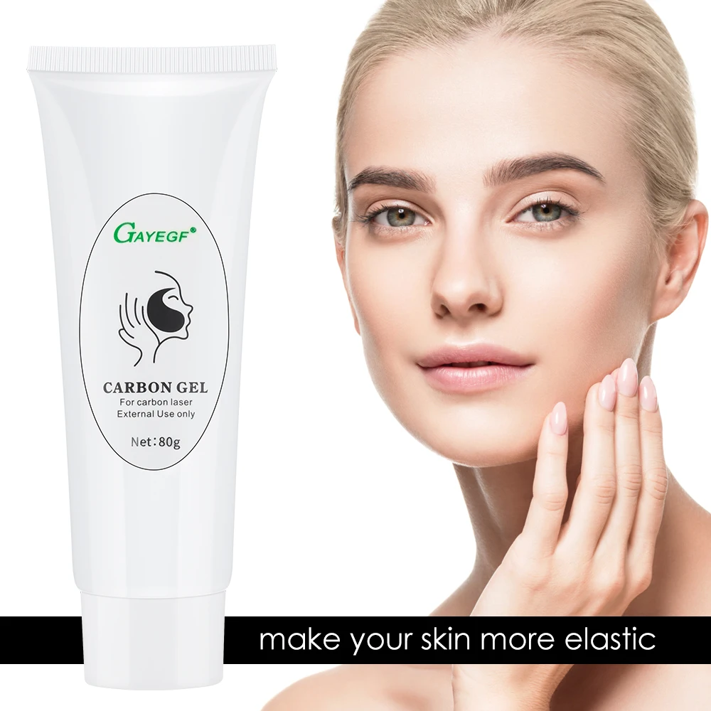 

80ml Skin Whitening Carbon Cream Gel for Laser Skin Rejuvenation Deep Cleaning Moisturizing Active Nano Toner Carbon Facial Mask