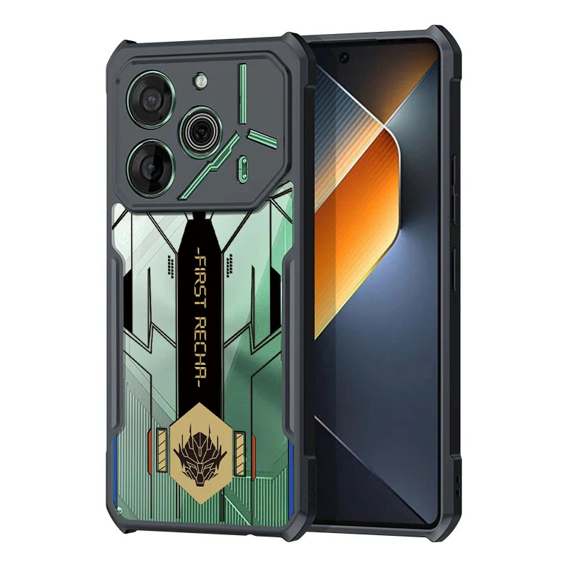 Прозрачный чехол для телефона Tecno Pova 6 5 4 Pro Neo 3 2 Li7 Li9 акриловый с защитой от ударов