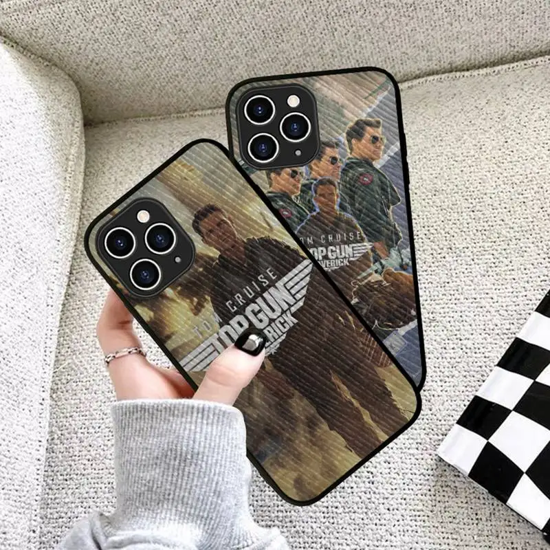 

Top Gun Maverick Tom Cruise Phone Case Hard Leather Case for iPhone 11 12 13 Mini Pro Max 8 7 Plus SE 2020 X XR XS Coque