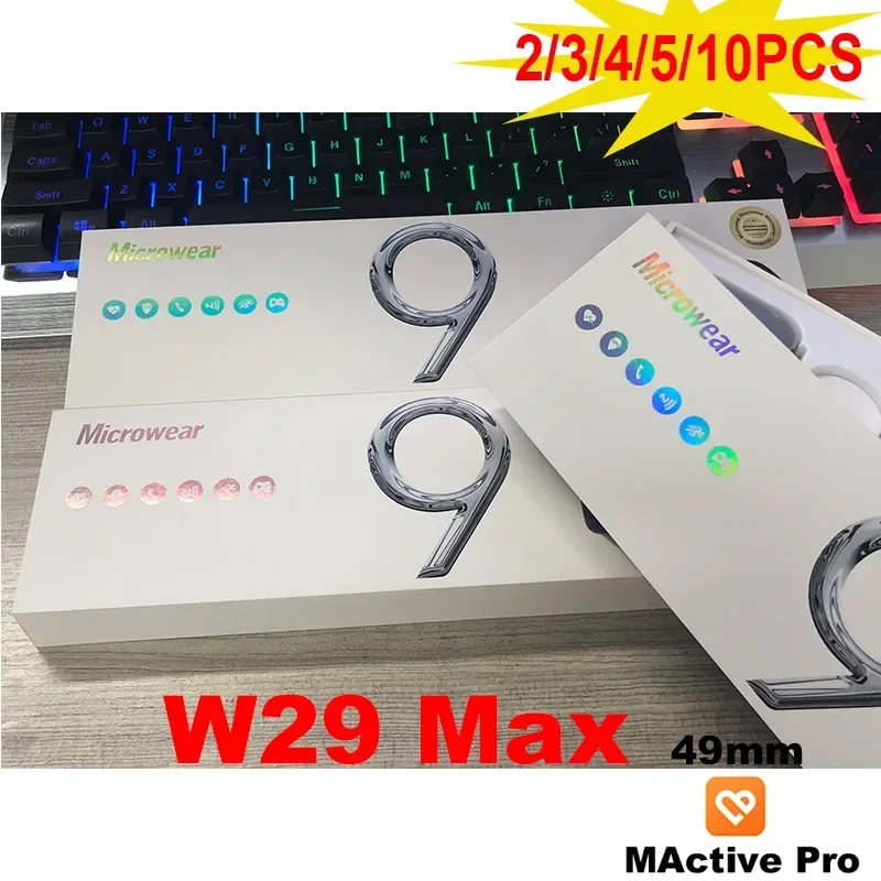 

2023 оригинальные Смарт-часы Microwear W29 Max с беспроводным зарядным устройством 49 мм