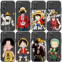 japanese anime one piece phone case for samsung galaxy a01 a02 a10 a10s a20 a22 4g 5g a31 funda soft back coque silicone cover