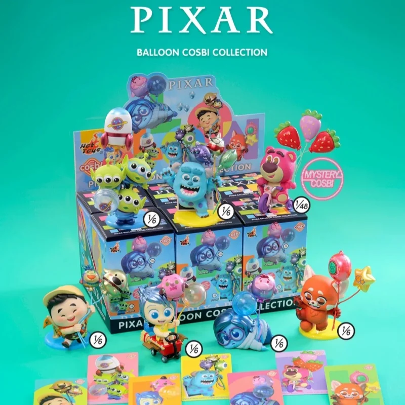 Фото Коллекционная мини-фигурка Hot Toys Pixar Balloon Series: Слепая коробка-сюрприз, милая мини-фигурка Cosbi, настольное украшение, игрушка, подарок на день рождения №1