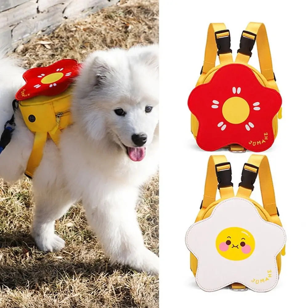 

Nylon Dog Self Backpack Pet Snack Bag Cute for Portable