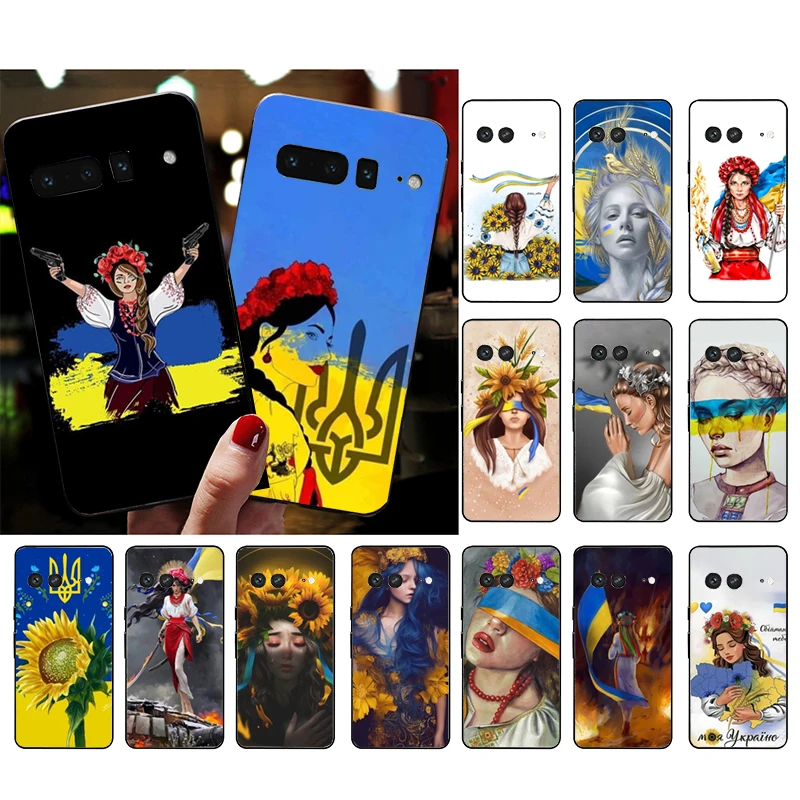 

Phone Case for Google Pixel 7 Pro 7a 6A 6 Pro 5A 4A 3A Pixel 4 XL Pixel 5 6 4 3 XL 3A XL 2 XL Ukraine Girl Case