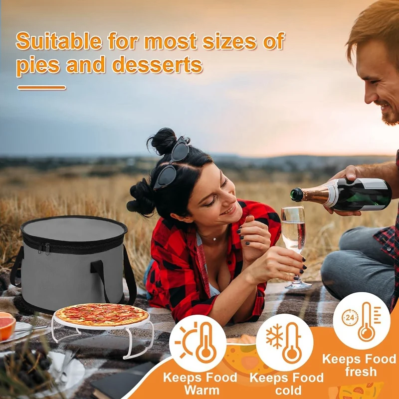 2 комплекта круглой подставки для пирогов 11 х 7 дюймов с поддоном посуды штабелер