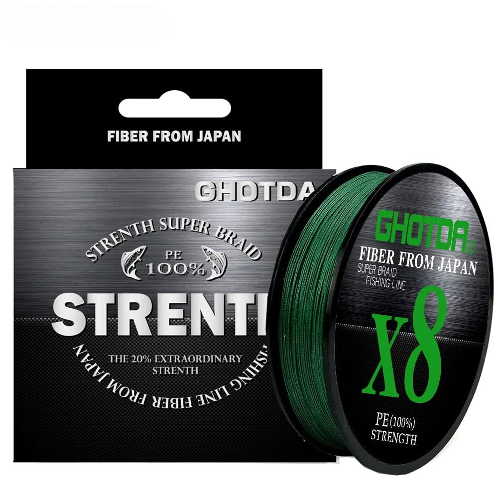 Мультифиламентная леска GHOTDA 100 м 8 нитей морская рыбалка зимняя речная рыболовные