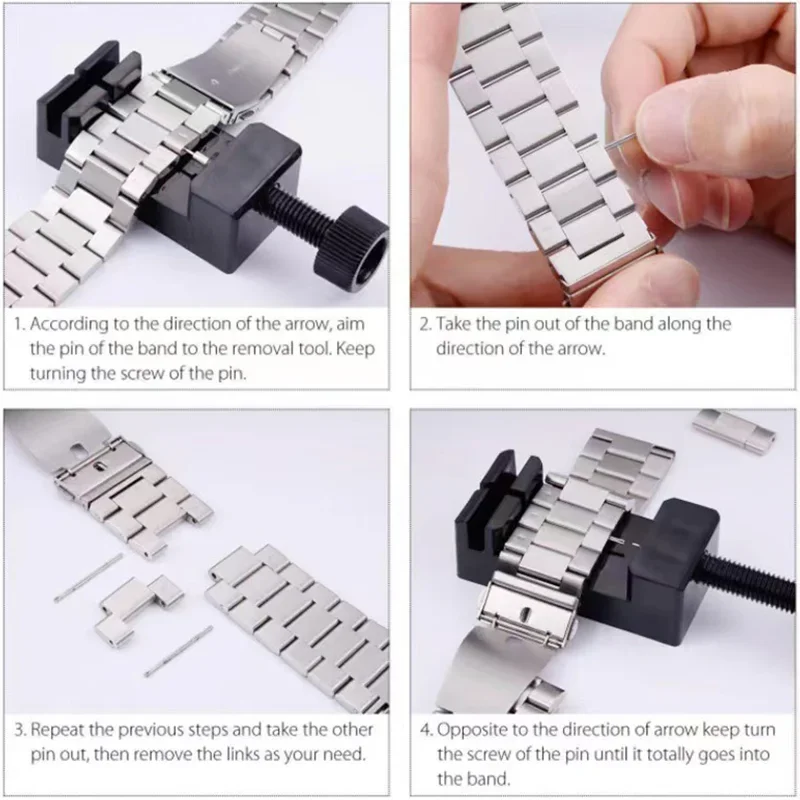 Инструмент для ремонта часов черный инструмент регулировки браслета со штифтом
