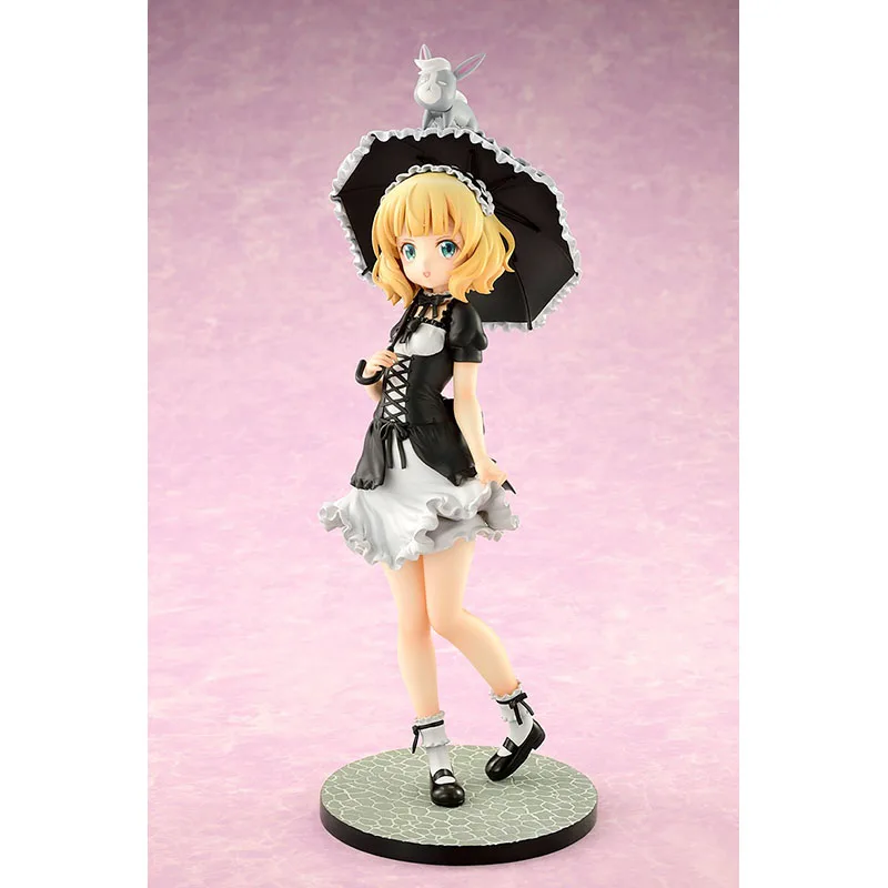 Фото [В наличии] Оригинальный 1/7 Bell Fine Is The Order A Rabbit Kirima Syaro Lolita 20 см, ПВХ экшн-фигурка из аниме, Игрушечная модель, кукла в подарок №3
