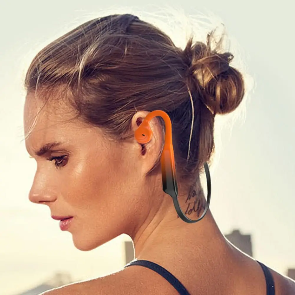 

Наушники с костной проводимостью, Беспроводная Bluetooth-гарнитура 5,0, стереонаушники с шумоподавлением, спортивные водонепроницаемые наушник...