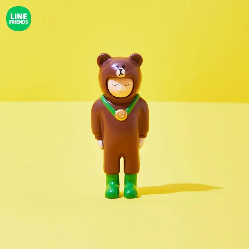 

Line Friends Cbb Series Kawaii Brown Model Doll Kawaii Anime Peripheral Figure Cute Desktop Decoration Ornaments Children Gifts