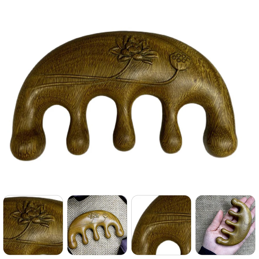 

Comb Wood Massagescraping Wooden Board Handle Horn Hair Plate Ox Scraper Sandalwood Pocketjapanese Travel Portable Chinese