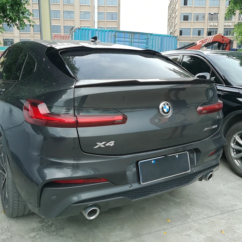 Фото Спойлер для BMW X4 G02 M Xdrive25i 30i, высококачественный задний спойлер из АБС-пластика, глянцевый черный, до 2018 №4