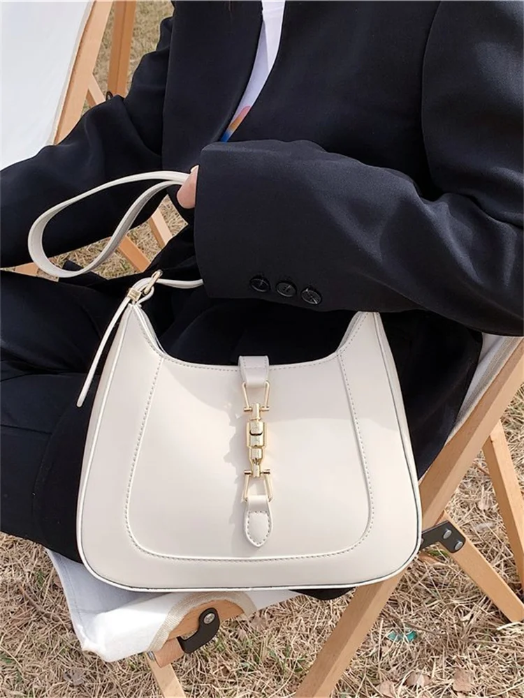 

Luxury Brand Purses and Handbags Quality Designer Leather Shoulder Crossbody Bags for Women Dual Straps Underarm Sac A Main