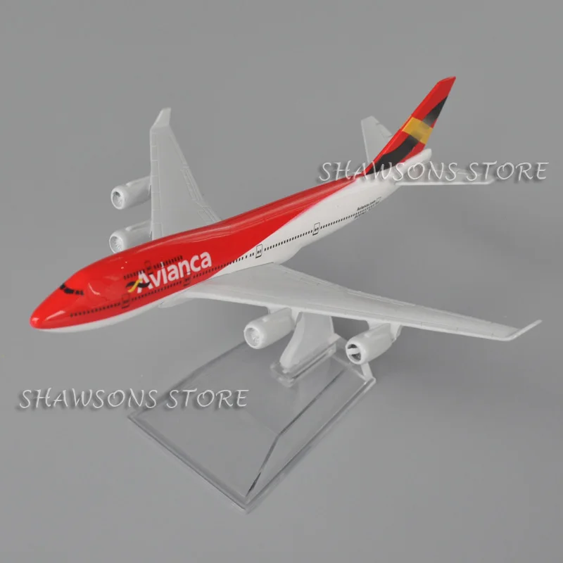 

1:400 Scale Diecast Metal Model Plane Toy Boeing 747 Avianca Columbia Airlines Miniature Replica