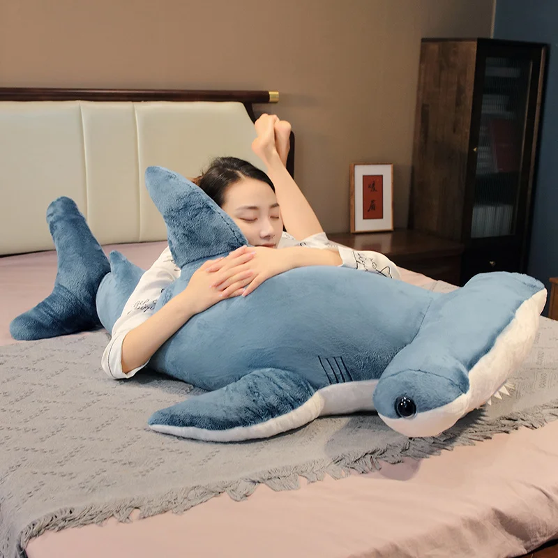 

Cartoon Shark Whale Plush Toy Stuffed Doll 55/100CM Kawaii Children Birthday Gift Sea Animal Fish Pillow Kids Toys Room Decor