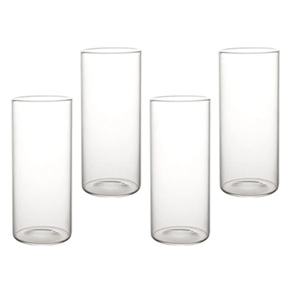

Glass Cup Glasses Milk Drinking Coffee Beer Tea Cups Clear Iced Mug Cocktail Whiskey Cup Transparent Containers Bottles Juice