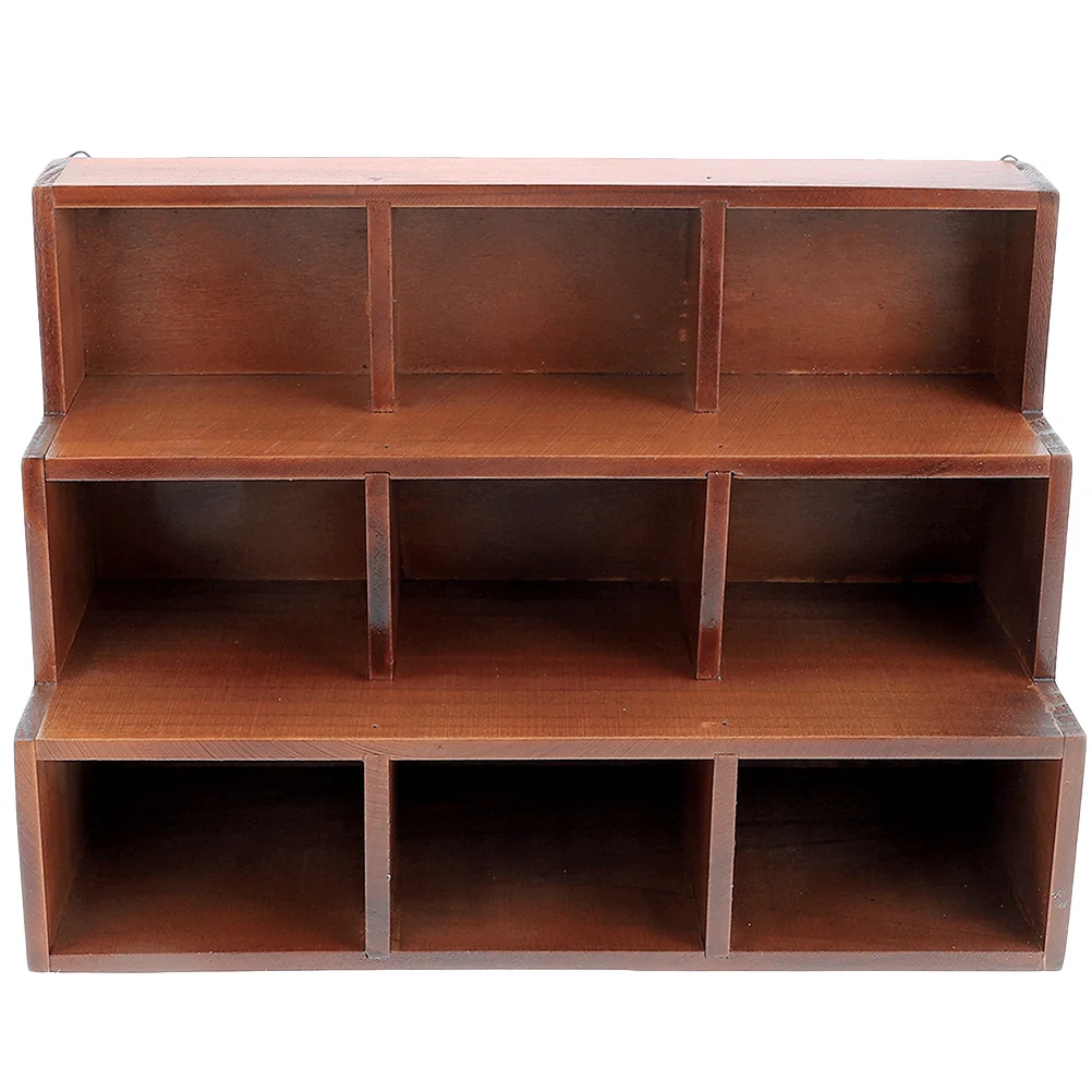 

Display Stand Collection Toy Rack Desktop Wood Figures Showcase Table Set Model Wooden Holder