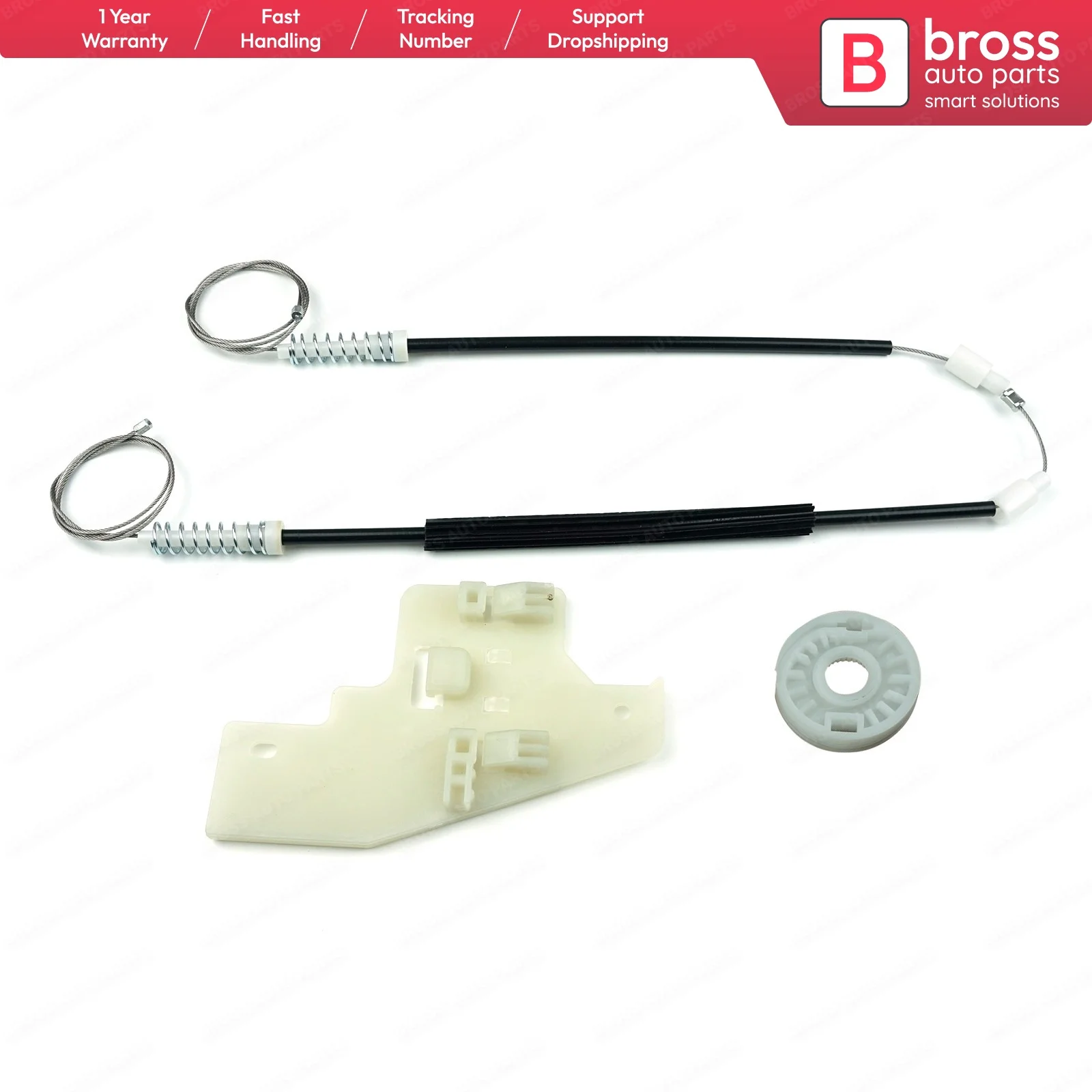 

Bross Auto Parts BWR957 Electrical Power Window Regulator Repair Kit Rear Right Door for Peugeot 407 2004-2010 Ship From Turkey