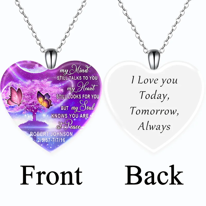 

Fashion Jewelry Love Crystal Pendant Necklace Dream Butterfly English