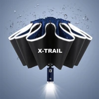 automatic umbrella with led light reverse umbrella for nissan xtrail x trail t30 t31 t32 2021 2020 2019 2018 2017 2001