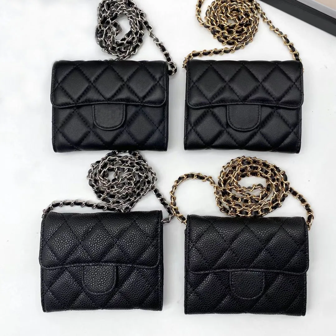 

Luxury Classic Design High Quality Ladies Fashion Wallet Leather Credit Card Small Chain Messenger Bag Free Shipping