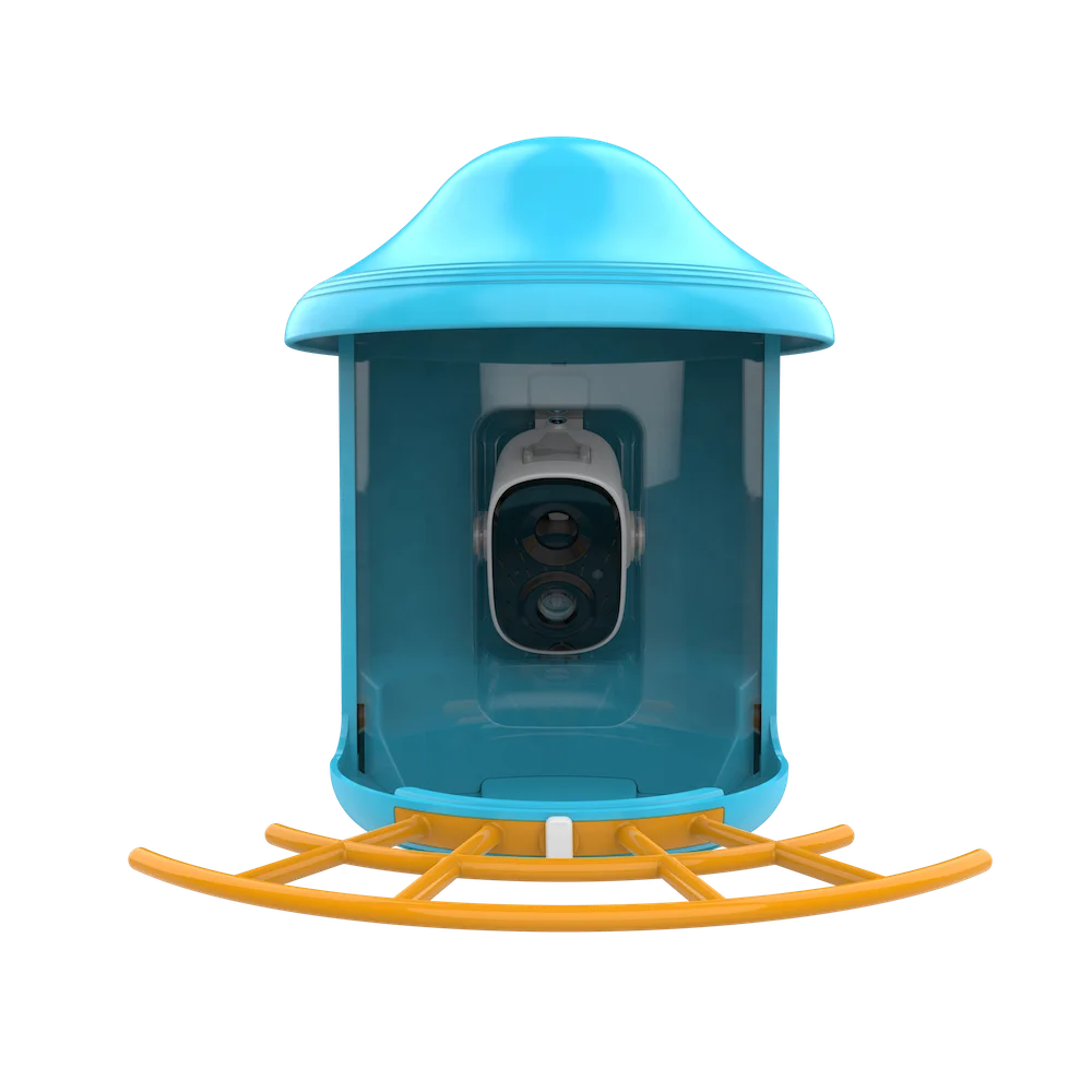 

Smart Bird Feeder with Camera WiFi App Install Plastic Wild Bird Feeders Bird Detection and Recognition Camera