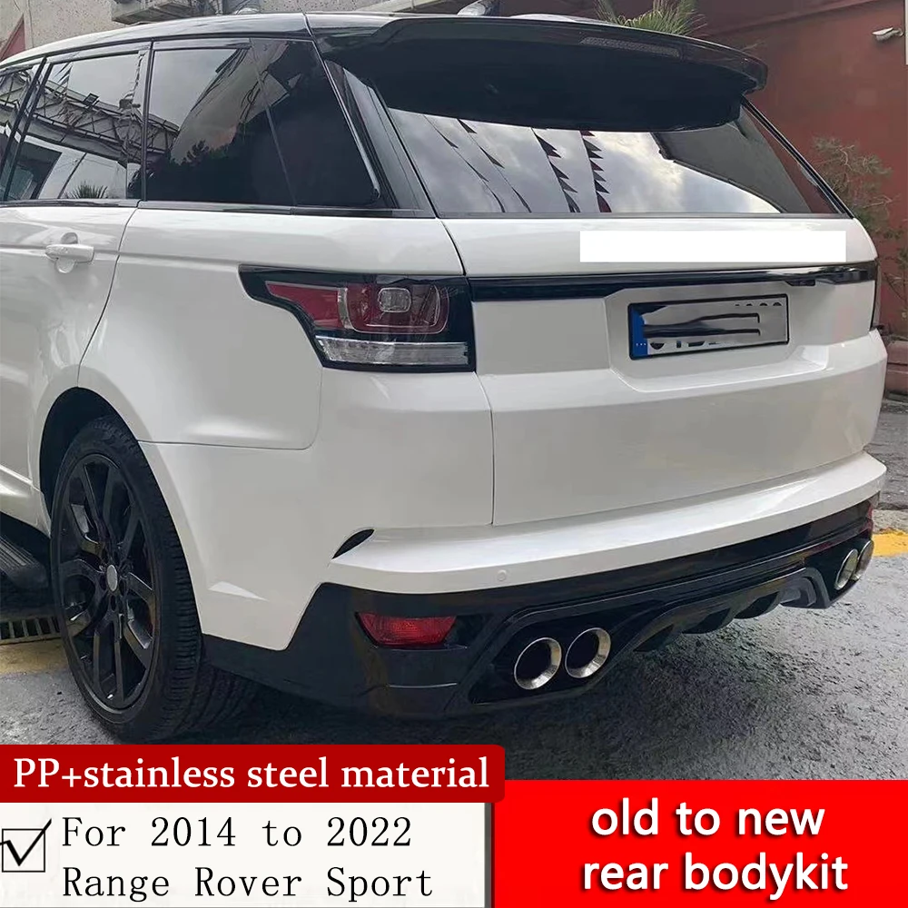 Для 2014-2022 Range Rover Sport old на новый задний корпус Модернизированный стиль SVR/LM бампер с