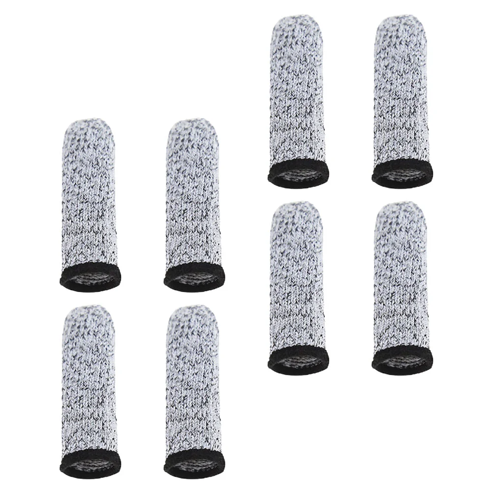 

4 Pairs Cut Resistant Gloves Finger Protection Cots Carving Thimble Wood Protective Tool Thumb Guards Hppe Supply Work