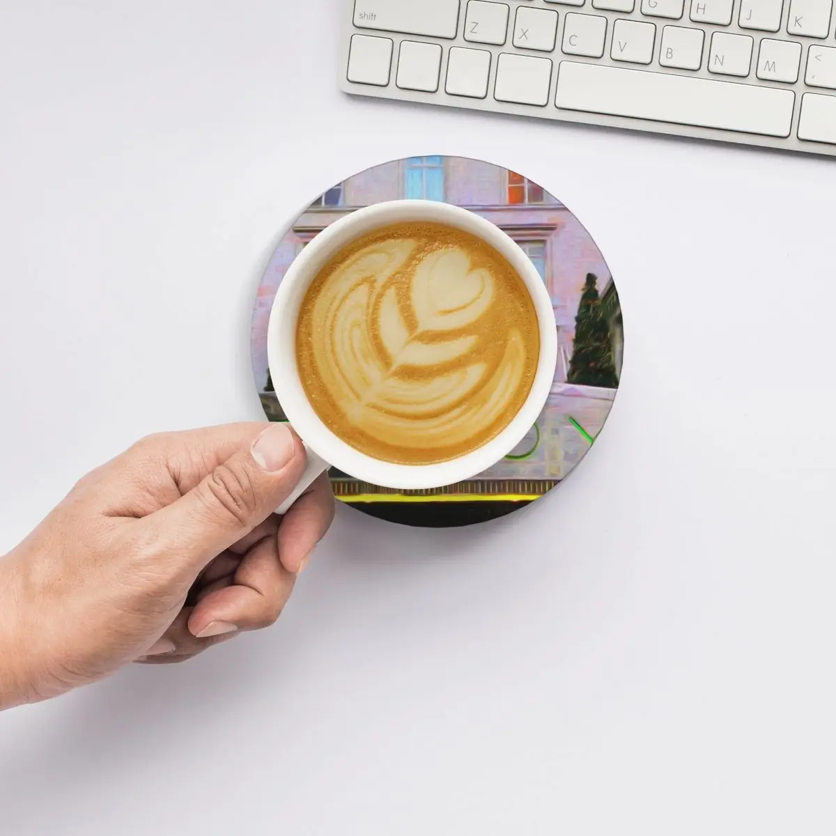 Керамические подставки London Savoy для кухонного бара (4 шт. в упаковке)