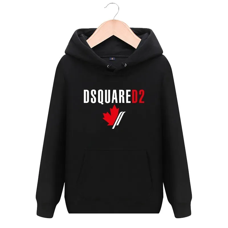 

New Men Maple Leaf Print Designer Hooded Sweatshirt Top Quality Hoodies for Male Harajuku Casual Loose Y2k Tops Streetwear Cloth