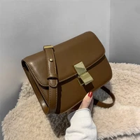 luxury designer box small handbags for women new 2022 trend fashion triple compartments push lock ladies shoulder crossbody bags