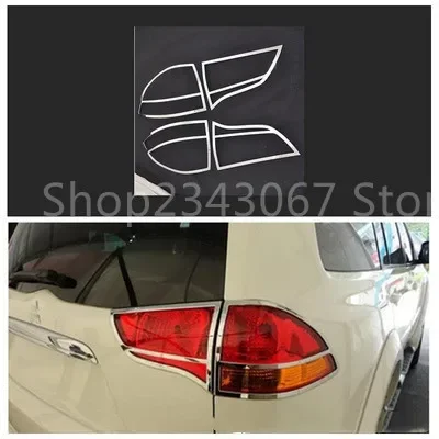 

for 2014 pajero sport taillight frame rear lampshade decorative sequins Mitsubishi PAJERO rear tail bright frame modification