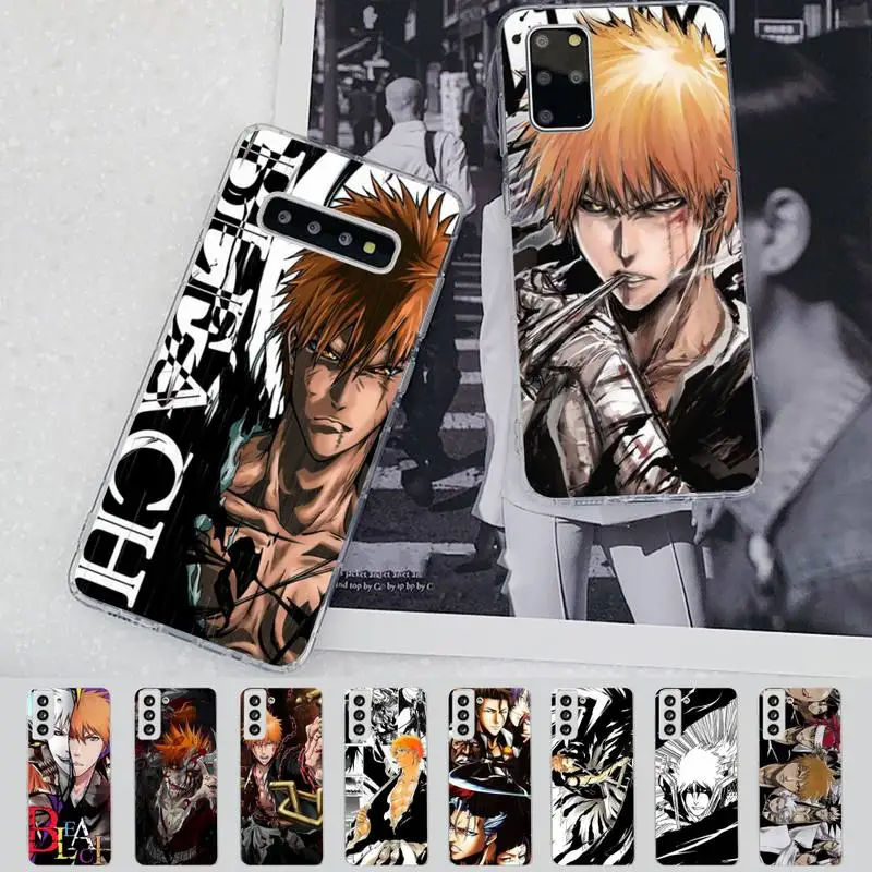 

Japanese anime Bleach Phone Case for Samsung S21 A10 for Redmi Note 7 9 for Huawei P30Pro Honor 8X 10i cover