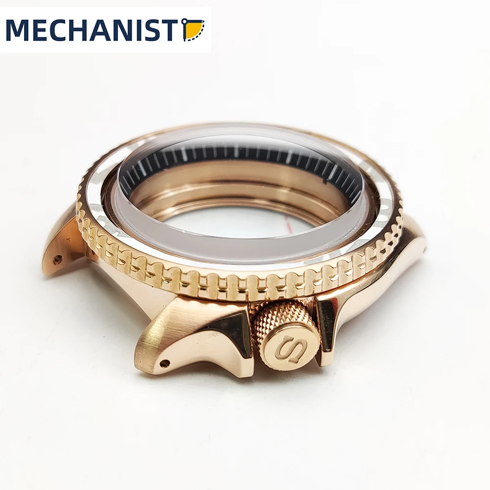 Machinist - watch accessories rose gold case NH35 NH36 sapphire AR blue film trapezoidal crystal ceramic color matte bezel enlarge