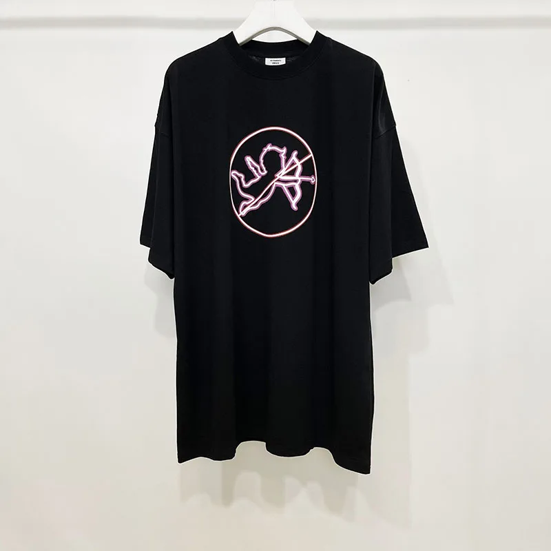 

Oversize VETEMENTS T-Shirt Casual Angel Pikachu Love Print Men Women 1:1 Cotton VTM Top Tees