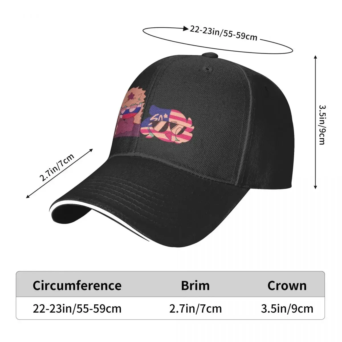 Countryhumans Rusame Бейсбольная кепка на день рождения Snapback Кепка Зимняя шапка | -F-