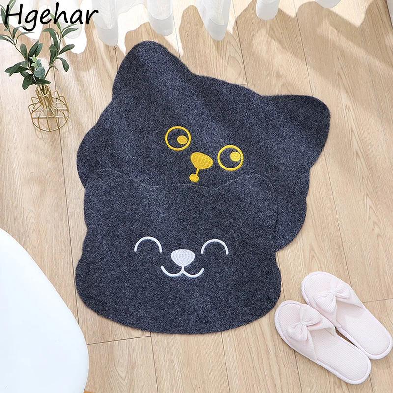 

Bath Mats Design Cartoon Thicken Non-slip Bathroom Absorbent Doormat Household Living Room Bedroom Floor Mat Universal Modern