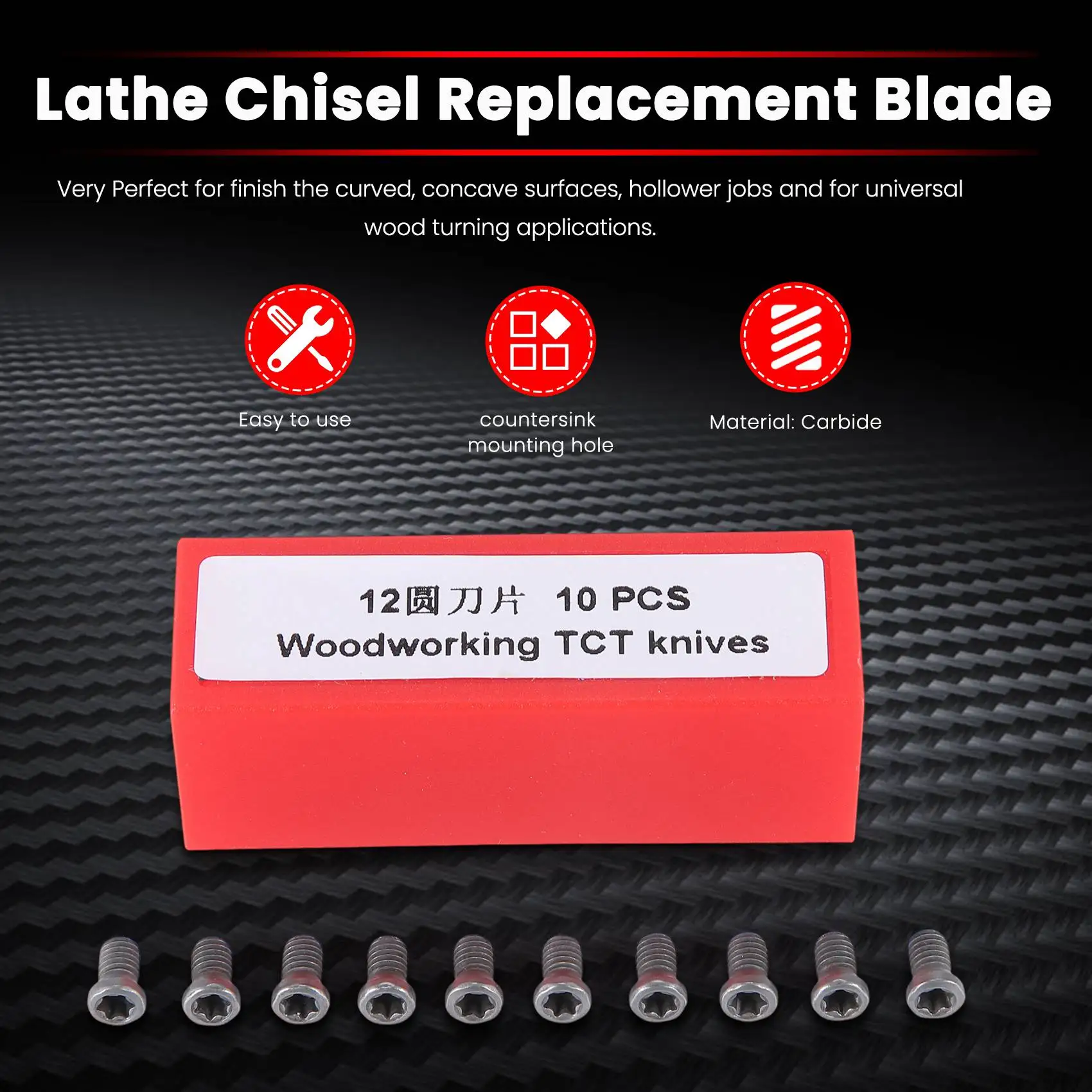 10 шт. Сменные твердосплавные режущие пластины для токарного станка 12 х2 5 мм