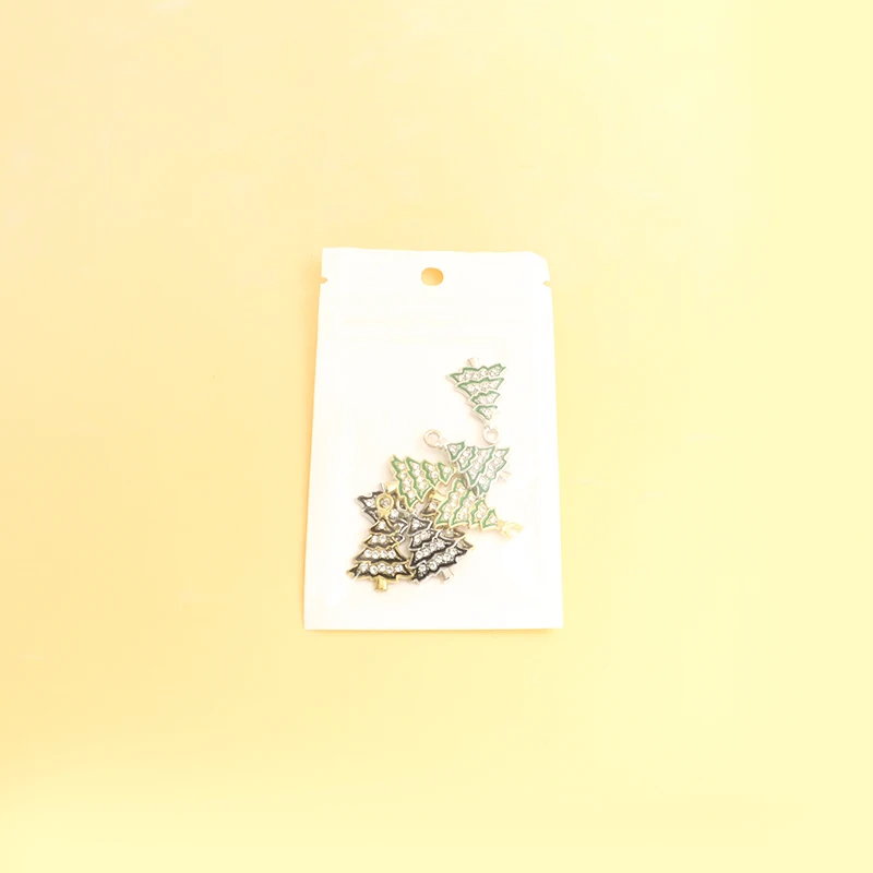 10 шт. кристаллы Эмаль Рождественская сосна шармы милое Рождественское украшение