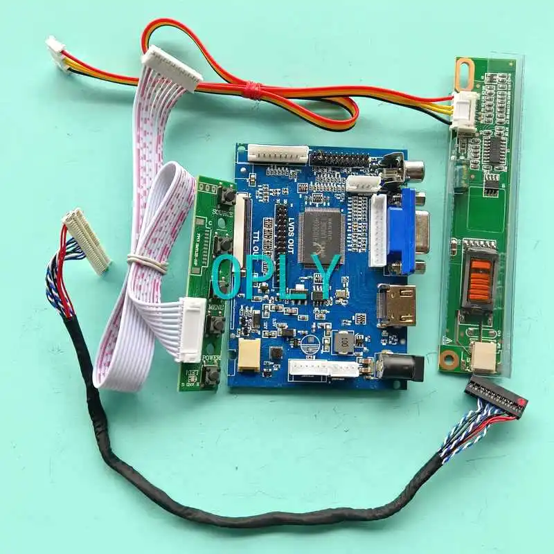 

LED LCD Display Matrix Controller Board Fit CLAA154WB03A CLAA154WB04 15.4" HDMI-Compatible AV VGA 30 Pin LVDS 1280*800 Kit 1CCFL