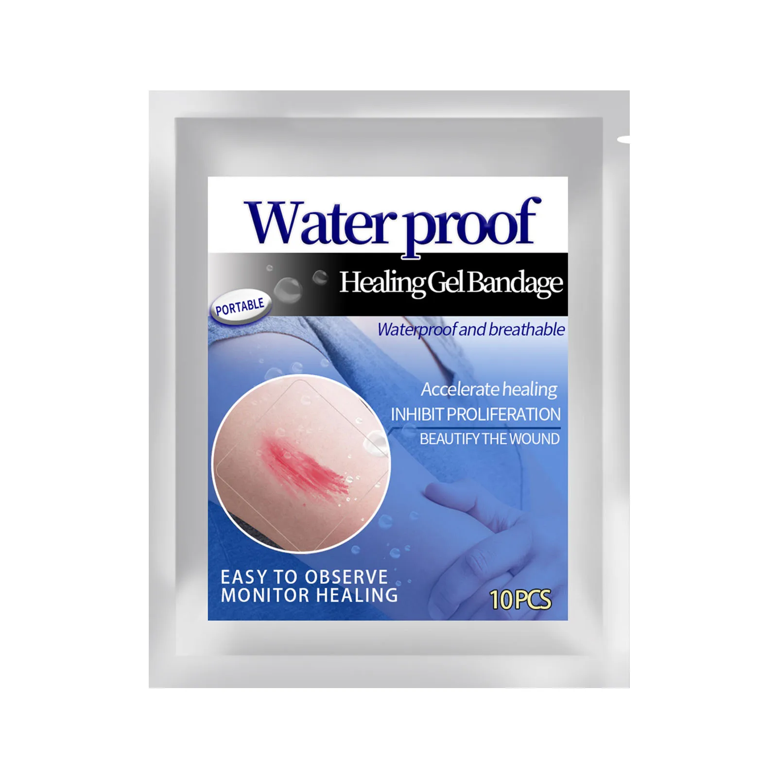 

10PCS Band Aid Transparent Waterproof Breathable Adhesive Bandage First Aid Emergency Kit Wound Patch Emergency Equipment