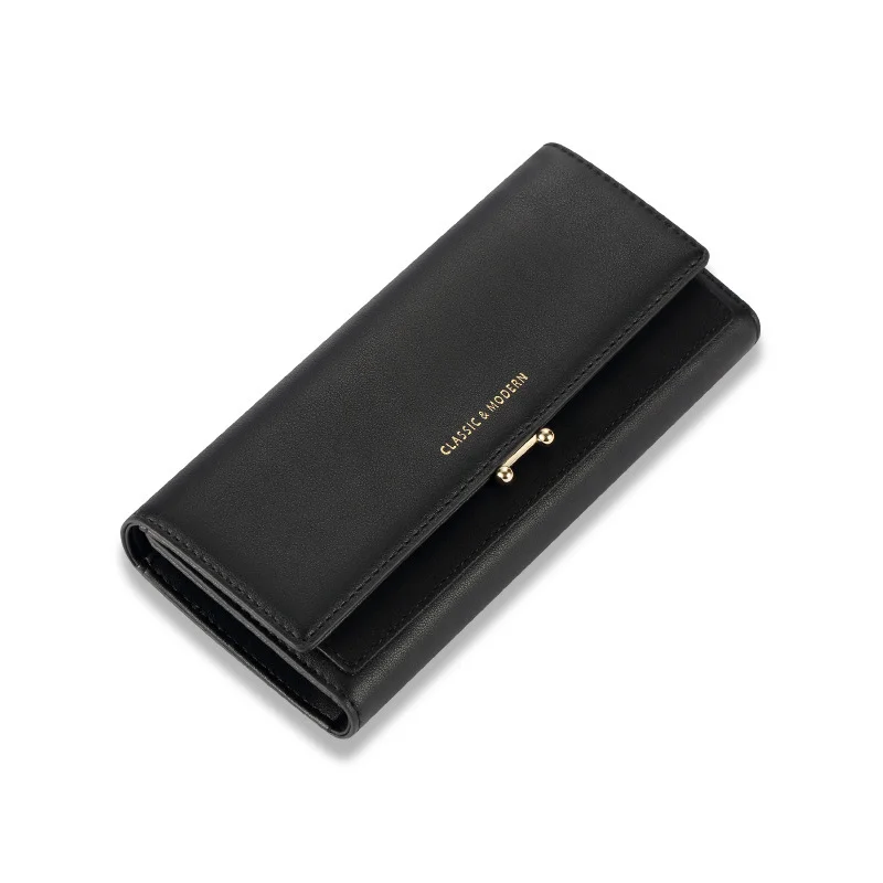 

Women Long Clutch Three Fold Wallet Large Capacity Female Casual Purse Lady Phone Pocket Card Holder Carteras محفظة كروت