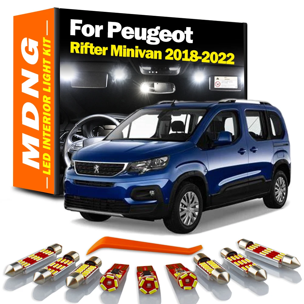 MDNG 10 шт. Canbus для Пежо рифтер минивэна 2018 2019 2020 2021 2022 Автомобильный светодиодный