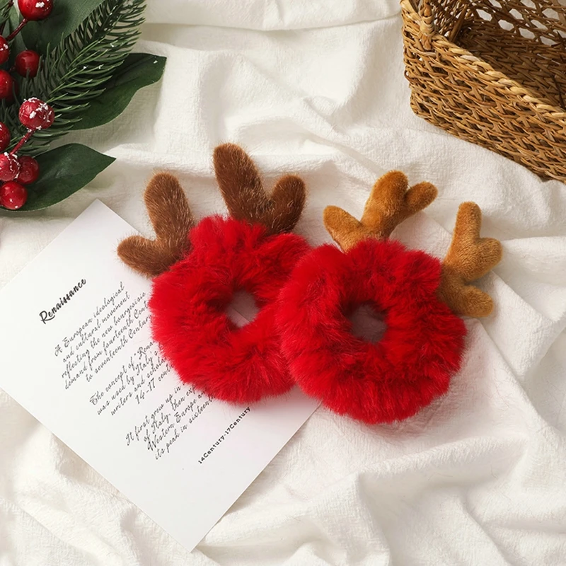 

2023 New Spring Hairpin Antler Hair Clips Deer Ear Christmas Party Headbands Festival Rubber Bands Ball Hair Accessories Gifts