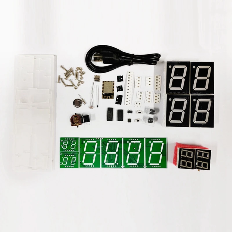 ESP8266 WIFI Часы Сетевой хронометраж Цифровой дисплей светодиодные точечные